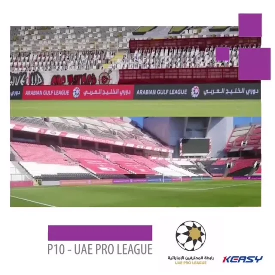 P8 P10 P16 périmètre de football en plein air annonçant l'affichage LED numérique