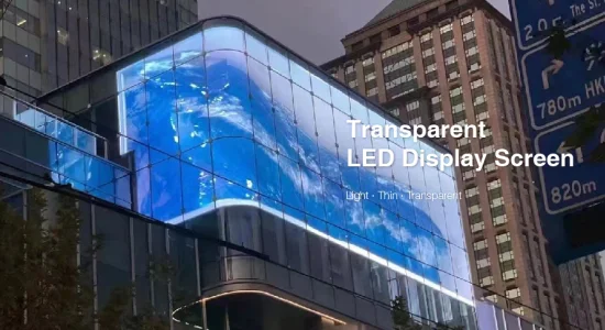Mur vidéo transparent super léger d'affichage à LED publicitaire